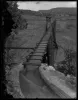 The wooden flume that carried Red River water toward the Elizabethtown gold workings, photographed in the 1910s or 1920s.
